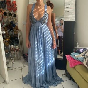 Elegant Blue Evening Dress